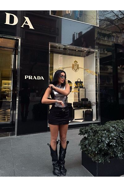 TAYT VEGAS Lame Bustier