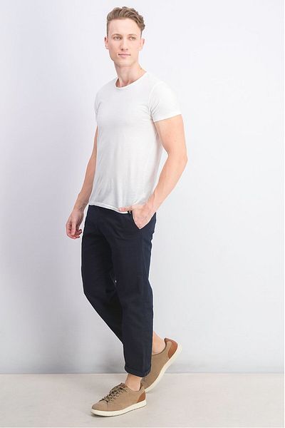 Selected Homme Men Salford 220 Flex Loose Fit Pant, Navy Blue