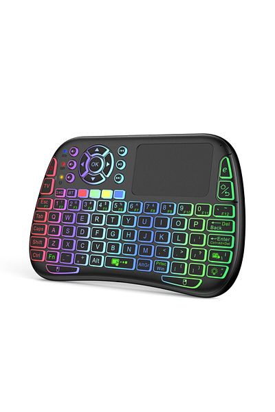 Choice English backlit New M9 BT&2.4G Mini Wireless Keyboard 7 Backlit  Type-C Voice  IR Learning Air Mouse