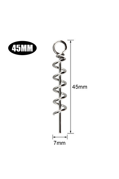 Choice طُعم صيد سبينبولر 45 مم، طُعم ناعم بمسامير لولبية، دبوس قفل ملتوي 3 سم...