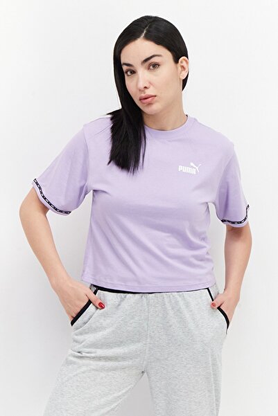 Puma Women Sportswear Fit Short Sleeves Running T-Shirt, Purple