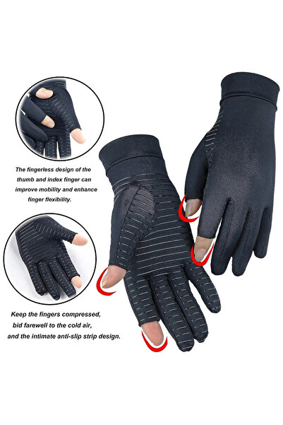 Choice قفازات التهاب المفاصل النحاسية مقاس 9-11 سم، زوج واحد لتخفيف آلام اليد وهشاشة العظام الروماتويدية والتورم