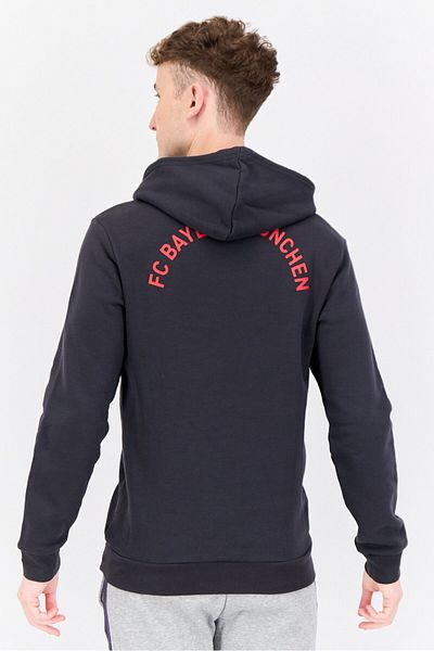 adidas Men Sportswear Fit Training Hooded Outdoor Sweatshirt, Dark Grey