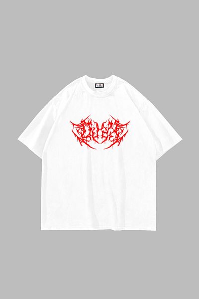 Sekizbiraltı Λευκό μπλουζάκι Unisex με στάμπα Red Dusk