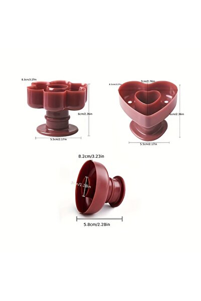 Choice 3 قطع، مجموعة قوالب الدونات، قواطع الدونات البلاستيكية، أدوات الخبز، إ...
