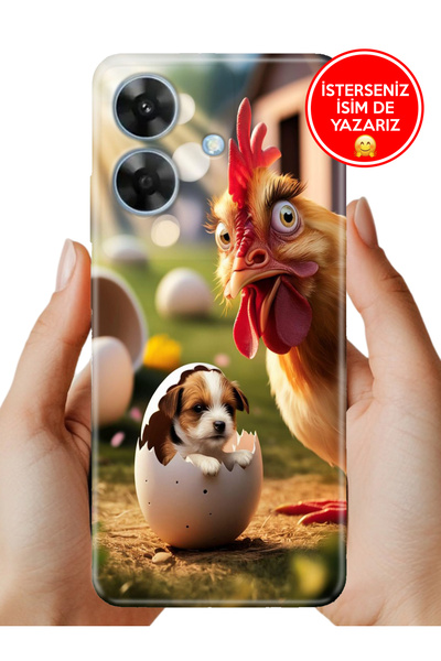realme Note 60 Kılıf Lüks Desenli Silikon Cover Case Gariplik Var