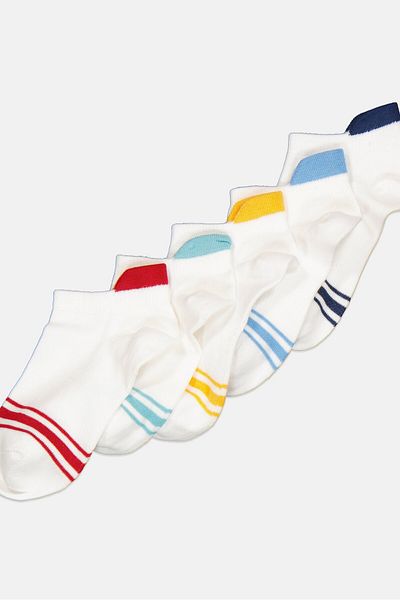 RBX Kids Boy 5 Pairs Stripe Ankle Socks, Multicolor