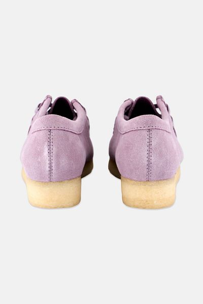 CLARKS Women Standard Wallabee Suede Lace Up Shoes, Purple