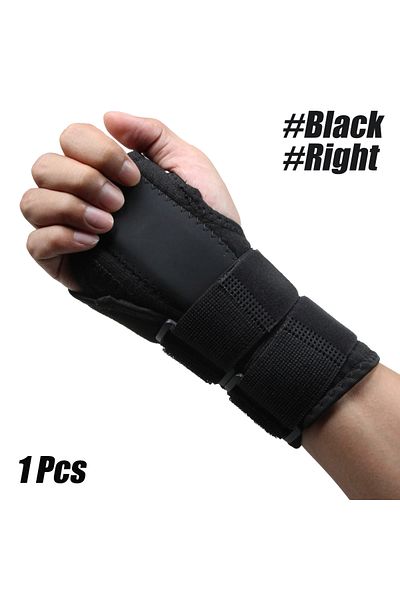 Choice Black-Right 1PC Wrist Brace Carpal Tunnel,Adjustbale Wrist Support &Metal Splint Stabilizer,Night Sl