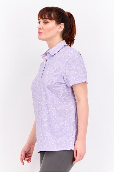 Puma Women Sportswear Fit Short Sleeve Golf Polo Shirts, Lavender