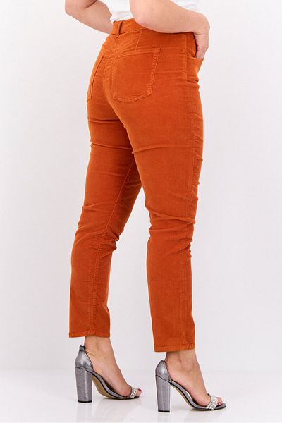 Gant Women Slim Fit Ribbed Corduroy Farla Pants, Rust