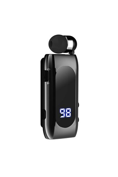 Choice Black K55 Lavalier Business Bluetooth 5.2 Headphone Talk/music Time 20 Hours,led Digital Display,noi