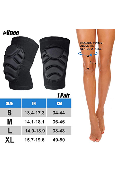 Choice XL الركبة - زوج واحد من وسادات الركبة والكوع لدعم ركوب الدراجات والتزل...