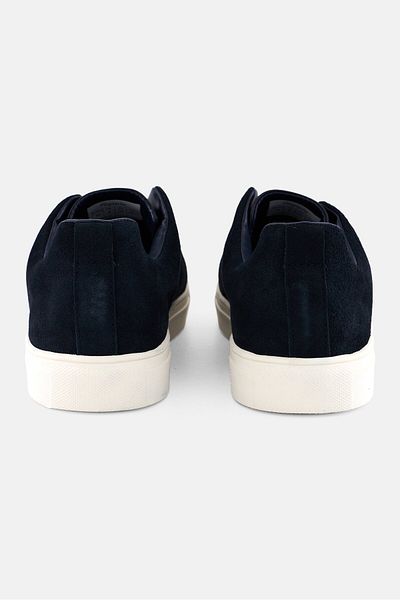 Algspar Men Suede Slip On Casual Shoes, Navy Blue