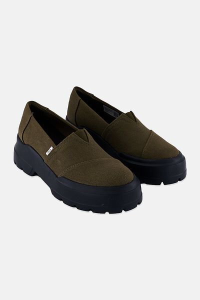 Toms Women Apargata Combat Low Slip On Casual Shoes, Dark Olive