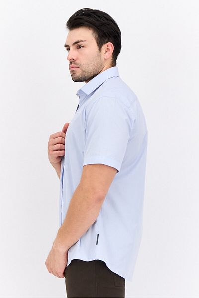 French Connection Men 2 Pieces Regular Fit Solid Short Sleeves Casual Shirt, White