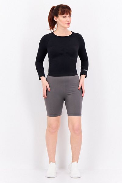 adidas Women Sportswear Fit Long Sleeves Training Crop Top, Black