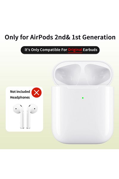 Choice FOR AirPods 1-2 "Universal Replacement Charging Case Compatible with Apple AirPods 1/2 Official-Like