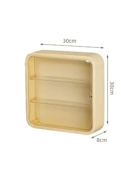 Choice Cream Yellow Wall Mounted Doll Blind Box Storage Display Rack Magnetic Suction Figurine Display Cabi