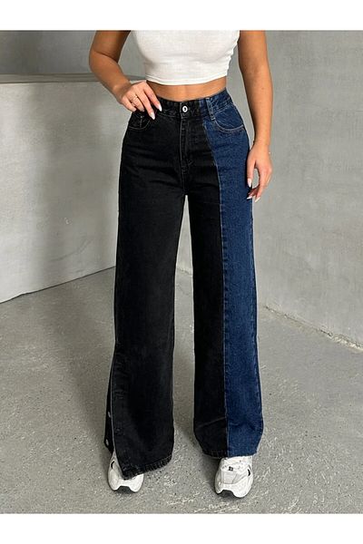 ADA MODA Blugi evazati in doua culori
