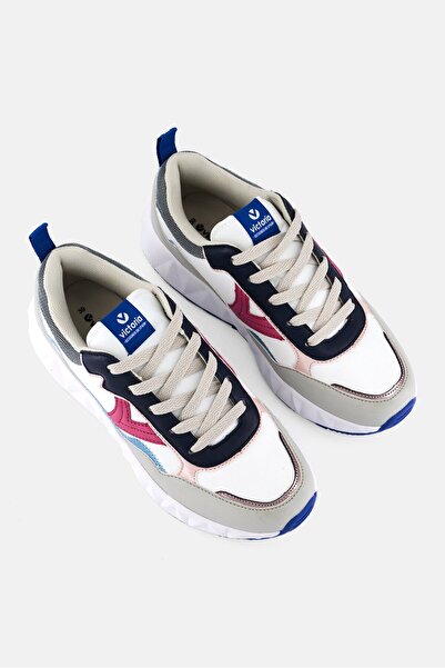 Victoria Women Brand Logo Lace Up Outdoor Shoes, Multicolor