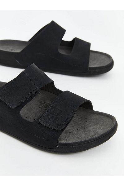 LC Waikiki New Season Suede Look Velcro Men's Slippers - S5Ct20Z8