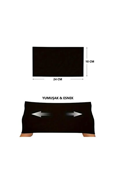 Jeevee Kahverengi Kalın Geniş Yumuşak Saç Bandı Bandana Yoga Pilates Saç Aksesuarı 10cm