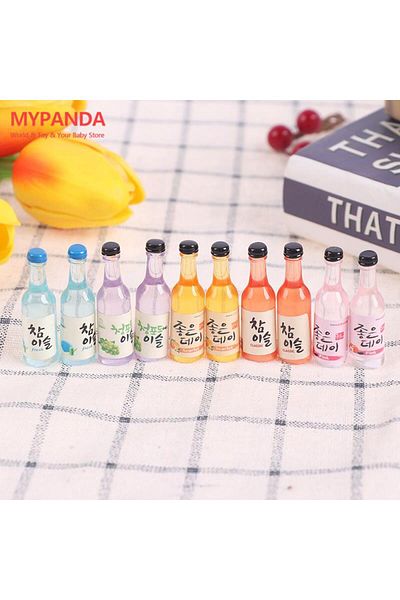 Choice 10pcs/set Diy Miniature Dollhouse Cocktail Mini Play Food 1:12 Dolls Accessories Bar Beach Scene ...