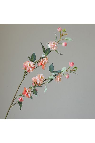 Choice light orange New Camellia Simulated Flower Long Branch With Fake Leaves Artificial Flower Wedding Ho