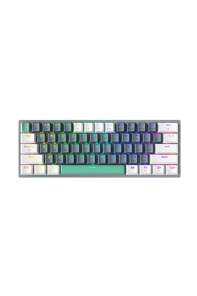 Choice Brown Switch MACHENIKE K500-B61W Wireless Mechanical Keyboard 60% ANSI Layout Hot-swappable Tri-mode