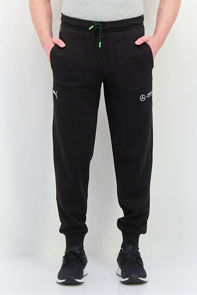 Puma x Mercedes AMG Men Sportswear Fit Brand Logo Training Sweatpants, Black