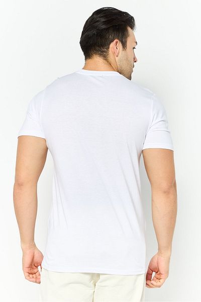 Cavalli Class Men Crew Neck Short Sleeve Graphic Print T-shirt, White Combo