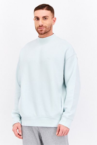 Puma x Select Men Crew Neck Long Sleeve Outdoor Sweatshirt, Turquoise