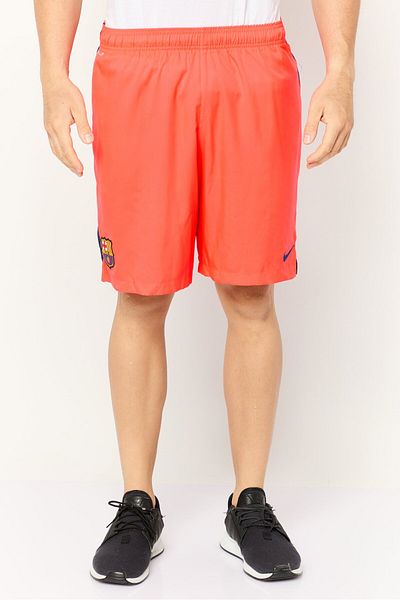 Nike Men Sportswear Fit Fc Barcelona Football Shorts, Red Combo