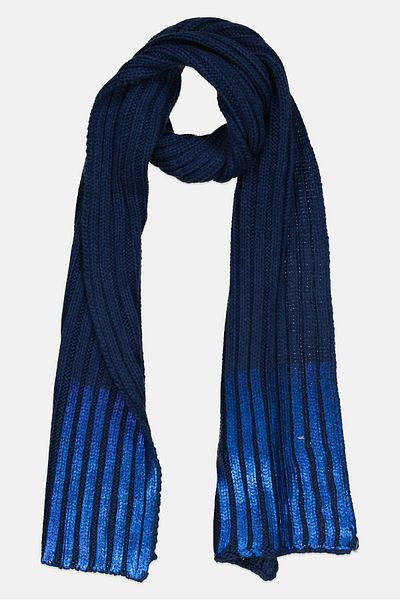 Body Glove Women Knitted Foli Scarves 164 x 20 cm, Dark Blue