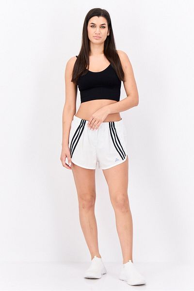 adidas Women Regular Fit Training Shorts, White/black