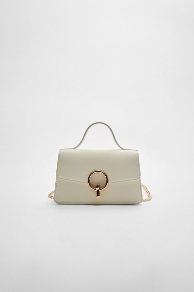 Stradivarius Crossbody bag with a round clasp