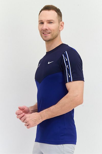 Nike Men Sportswear Fit Short Sleeves Training T-Shirt, Navy Blue