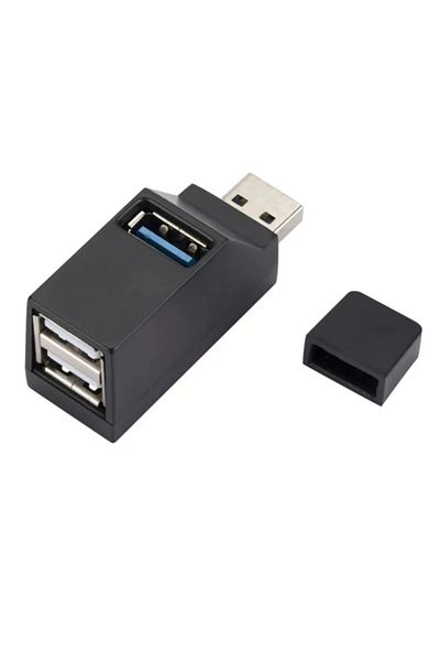 Choice موزع USB 3.0 متعدد المنافذ للسيارة باللون الأسود، USB 2.0، كمبيوتر محمول، مكتب، متعدد الوظائف، قارئ أقراص USB