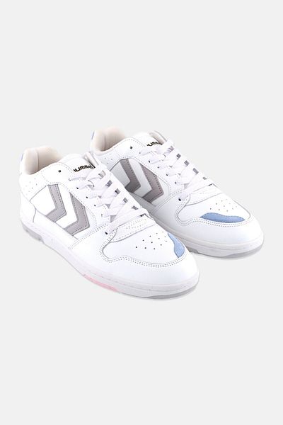 hummel Men Power Play Leather Lace Up Outdoor Shoes, White