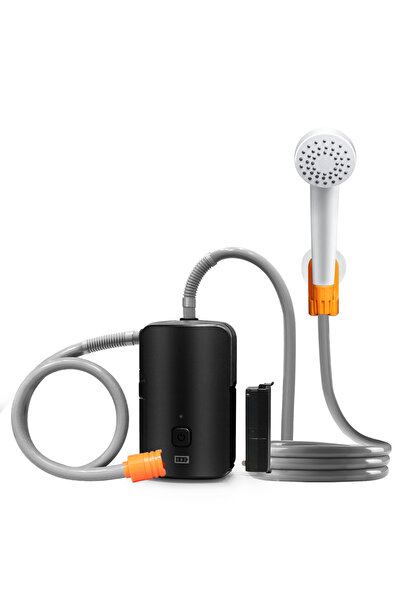 LeBycle دش كهربائي محمول للتخييم باللون الأسود 2023 مع شاشة عرض طاقة البطارية...