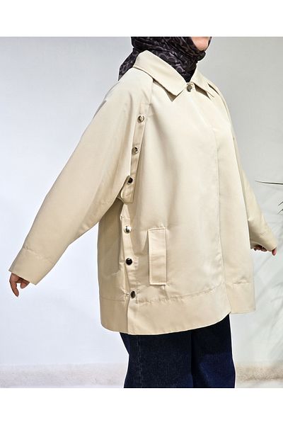 NANTİREA Mink Belted Trench Coat