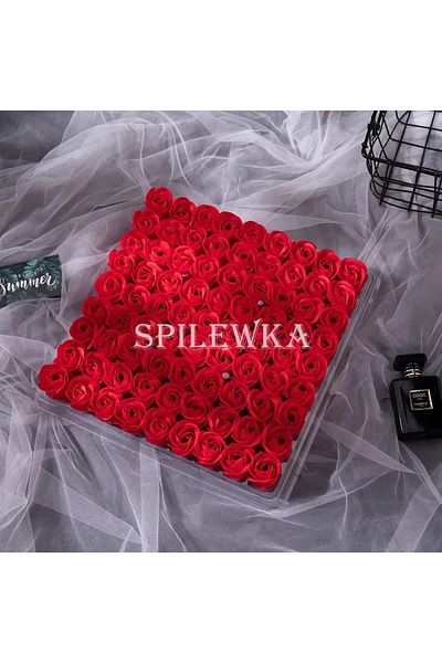 Choice red DIY Gift Box Decoration - Three-Layer Rose Artificial Flowers without Base 25pcs/lot