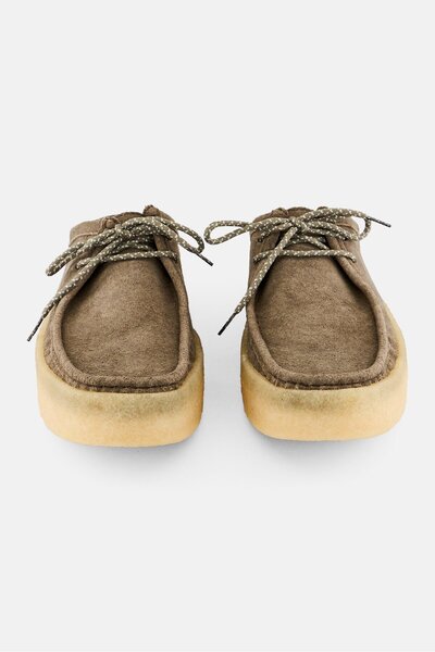 CLARKS Men Standard WallabeeCup Lo Lace Up Casual Shoes, Olive