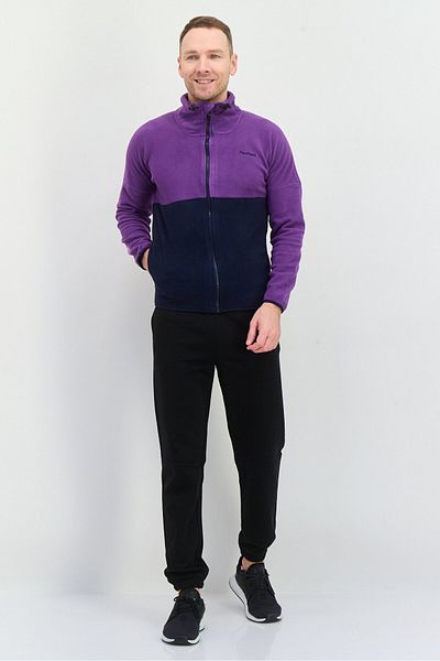Penfield Men Mock Neck Embroidered Logo Long Sleeves Sweatshirt, Purple