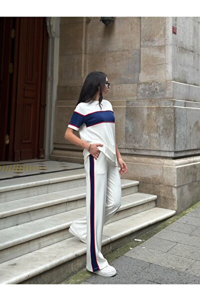 orjinal blue b Color Blocked Oversize Διπλό Σετ