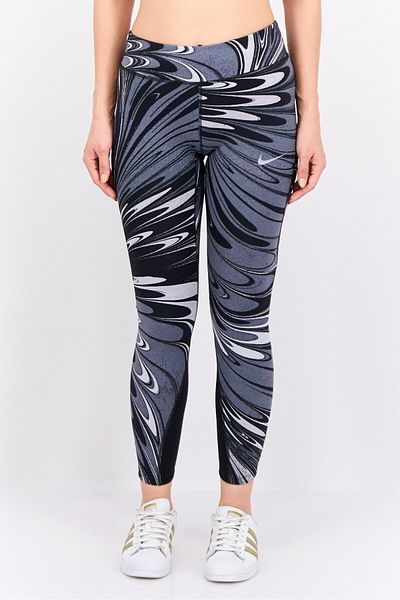 Nike Women Tight Fit Running Leggings, Black/grey