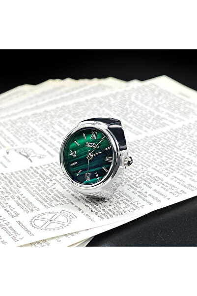 Choice خاتم ساعة إصبع من الفولاذ الأخضر الأكثر مبيعًا بحركة إبداعية وإكسسوارا...