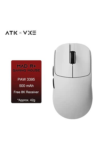 Choice Mad R Plus (WHITE) Atk Vxe Mad R/r Major Wireless E-sports Gaming Mouse Ultra-lightweight Dual-mode