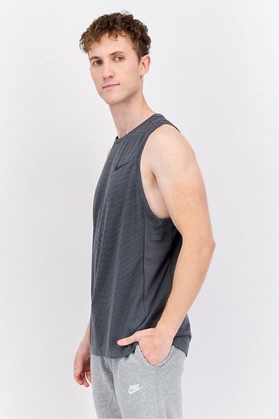 Nike Men Dri Fit Sleeveless Training Vest, Grey